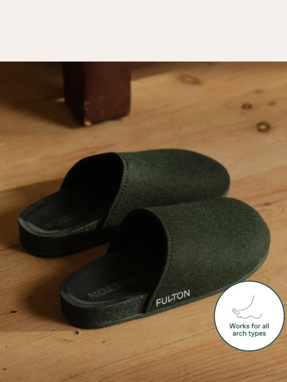 Fulton House Slippers Forest Green Woman Sz 10 - Picture 2 of 10